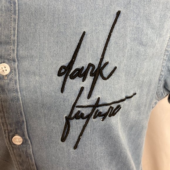 ASOS Dark Future Brushed Flannel Slim Denim - Picture 4 of 8